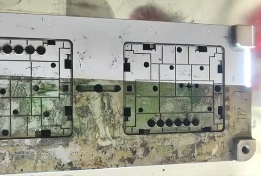 Rubigo remotionem efficientiam laser